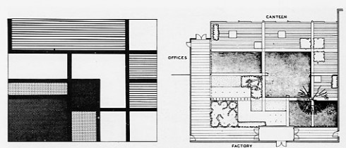 Layout do pátio da Penguim Books. Fonte: Internet